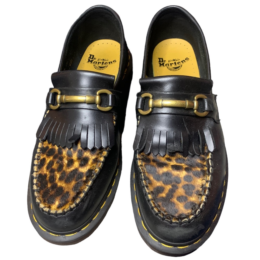 Dr. Martens Black and Leopard Loafers - Picture 6 of 14